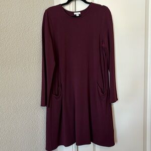Wine colored J Jill dress